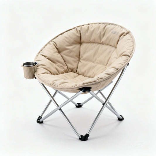 Outdoor Folding Moon Chair | Portable Camping Seat