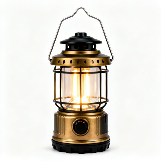 Vintage LED Camping Lantern | Warm Outdoor Ambiance